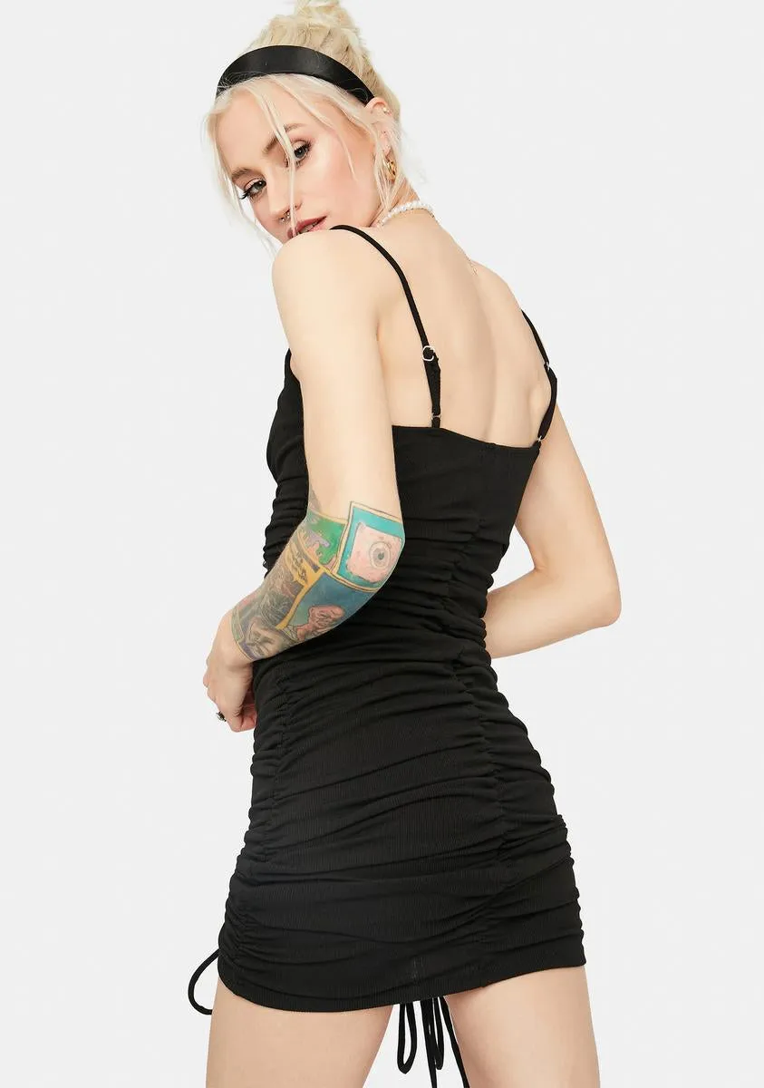 Only A Feeling Ruched Slip Dress