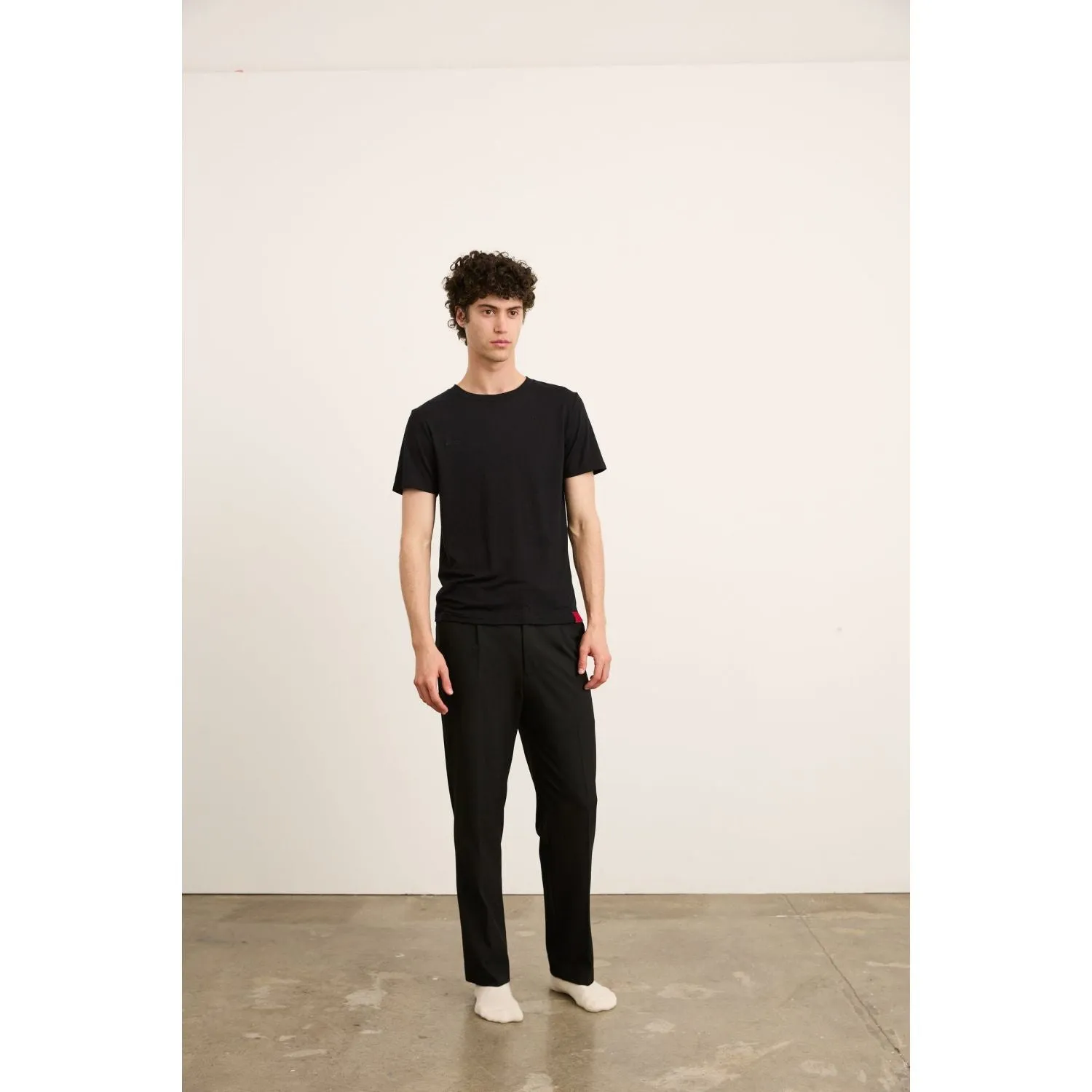 Paire Merino Wool-Blend T-Shirt Unisex (Black)