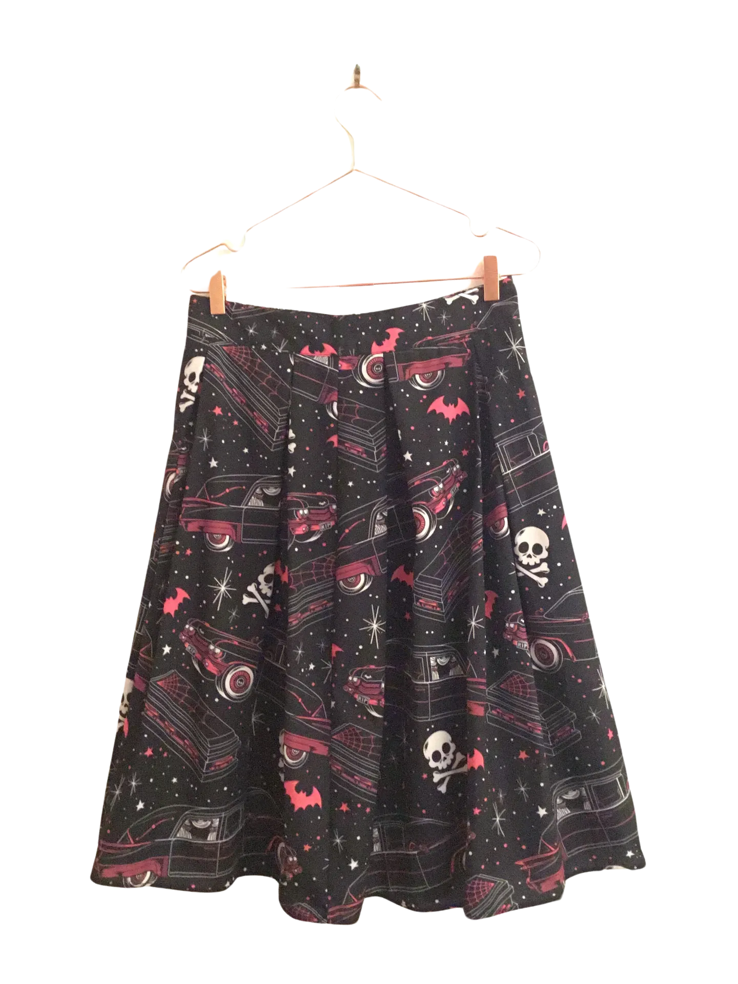 Pink Bat Skull Car Skirt - Large