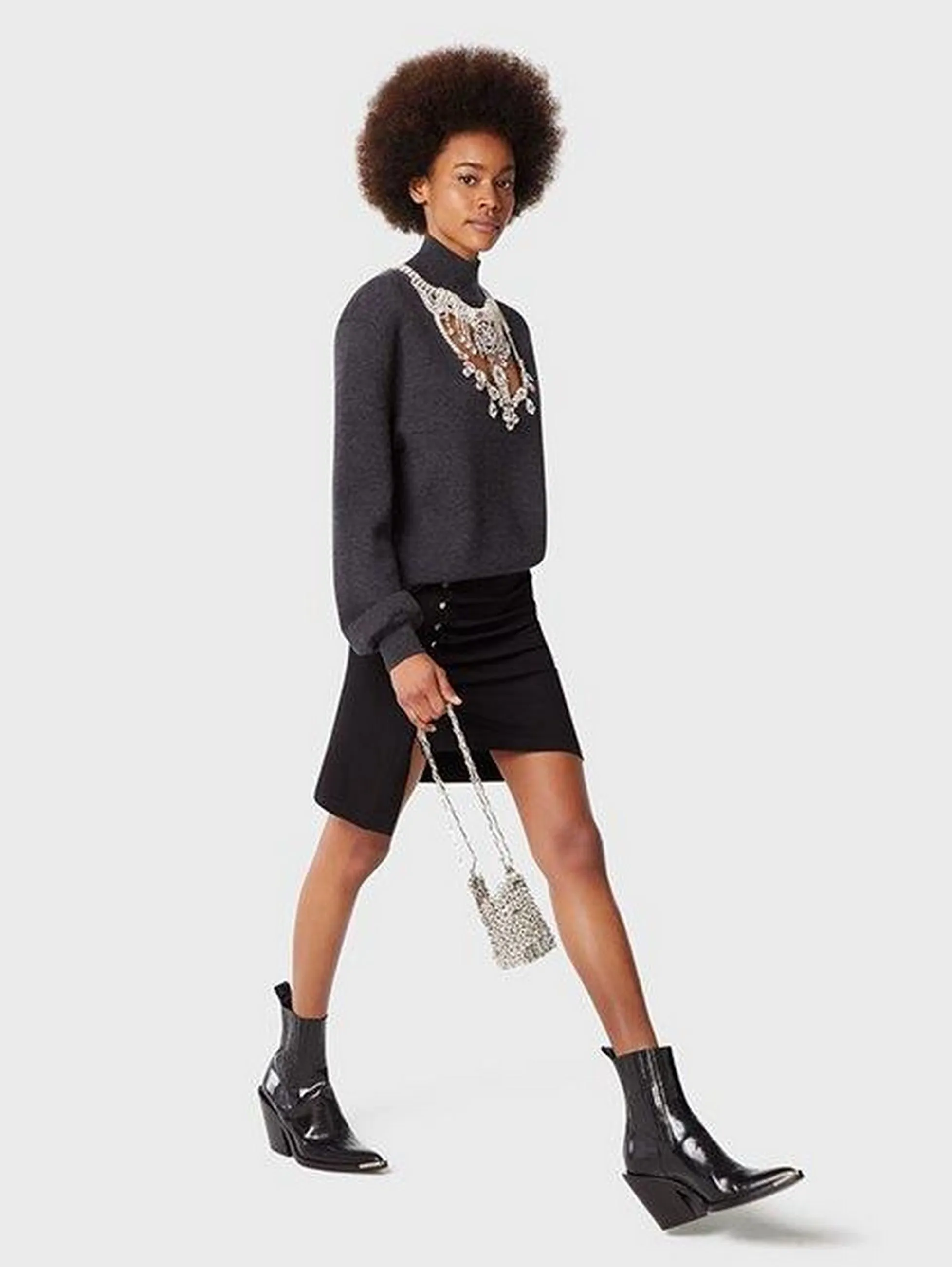 Pleated Mini Skirt