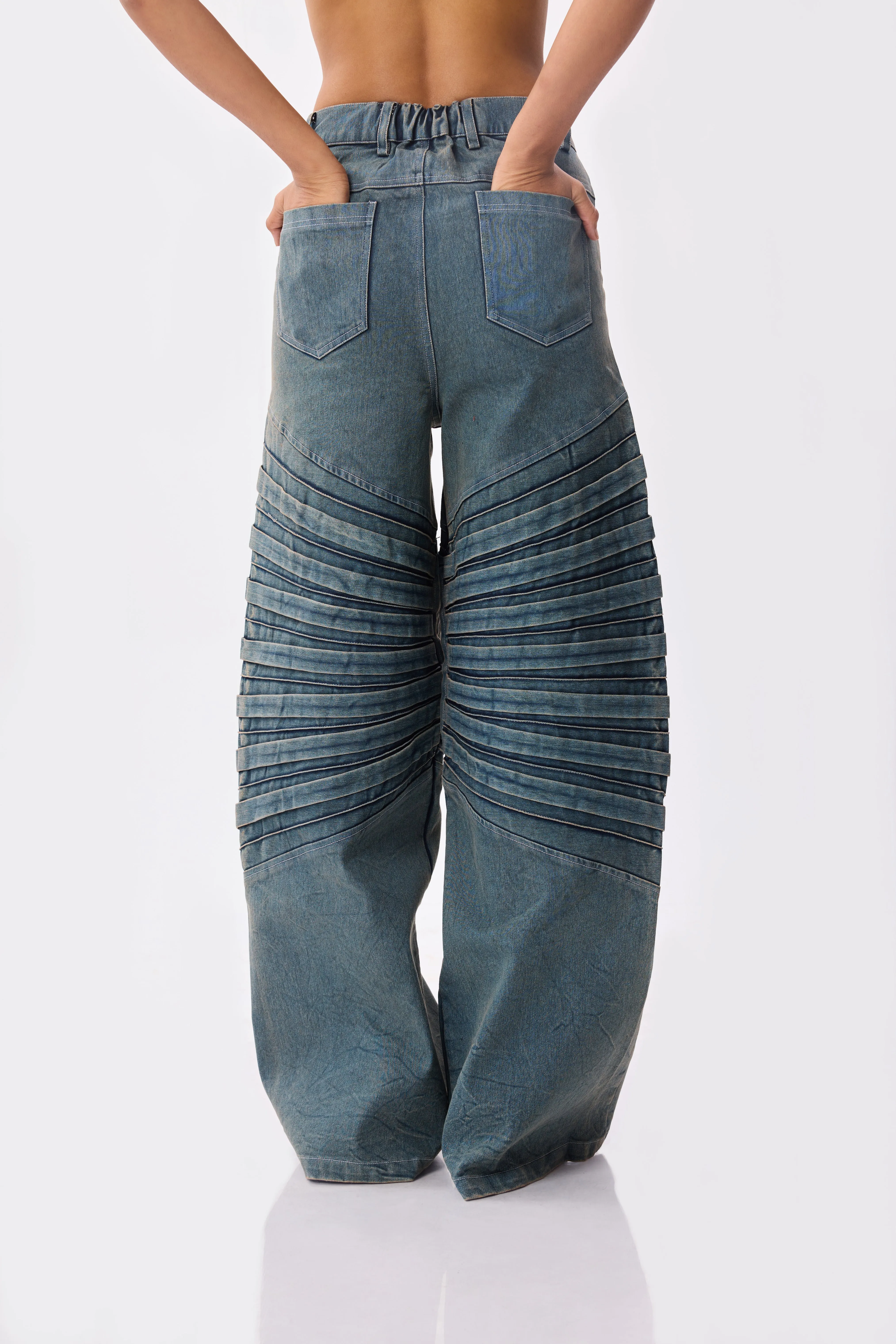 Pleated Tube   Almighty Denim Set