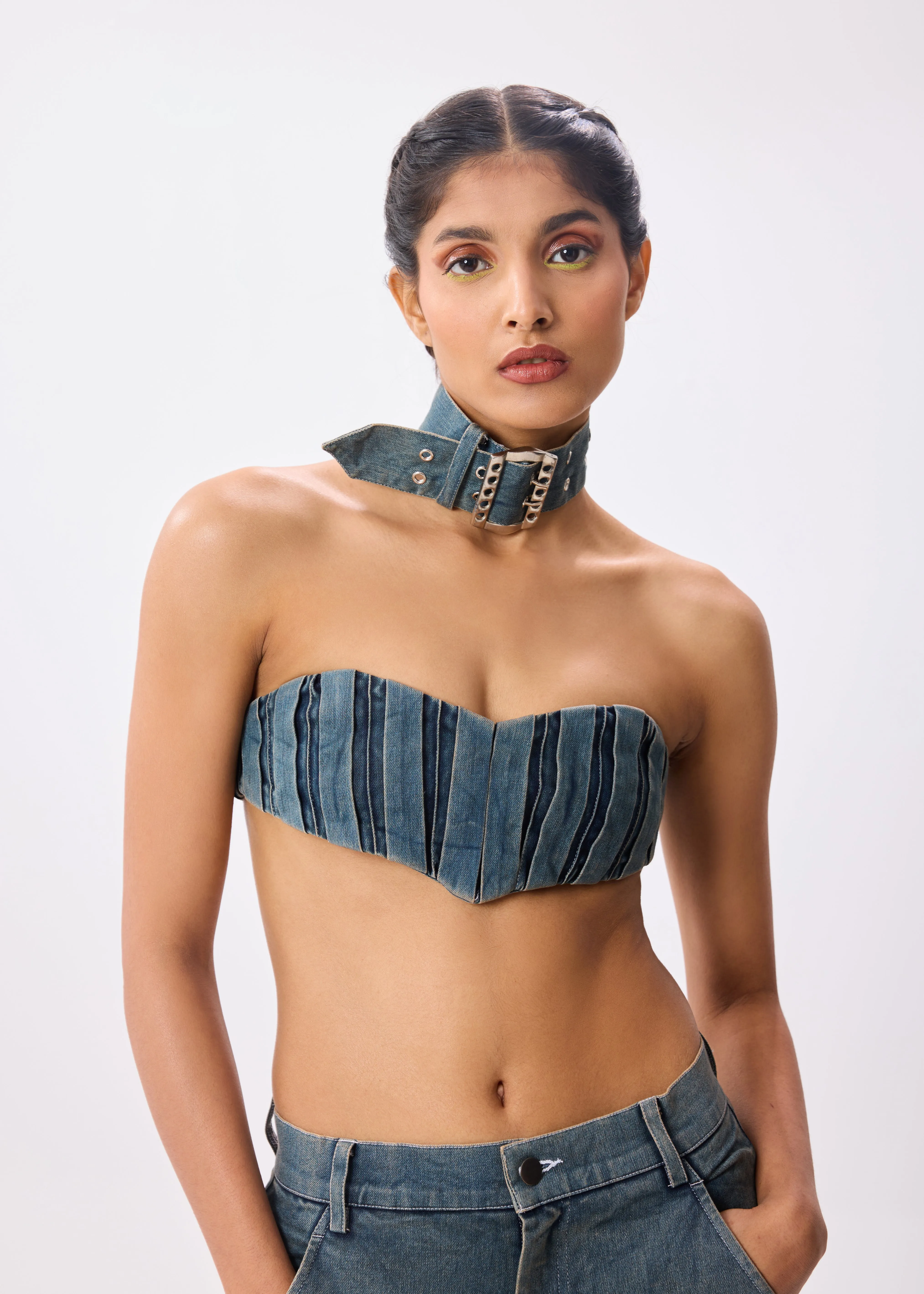 Pleated Tube   Almighty Denim Set
