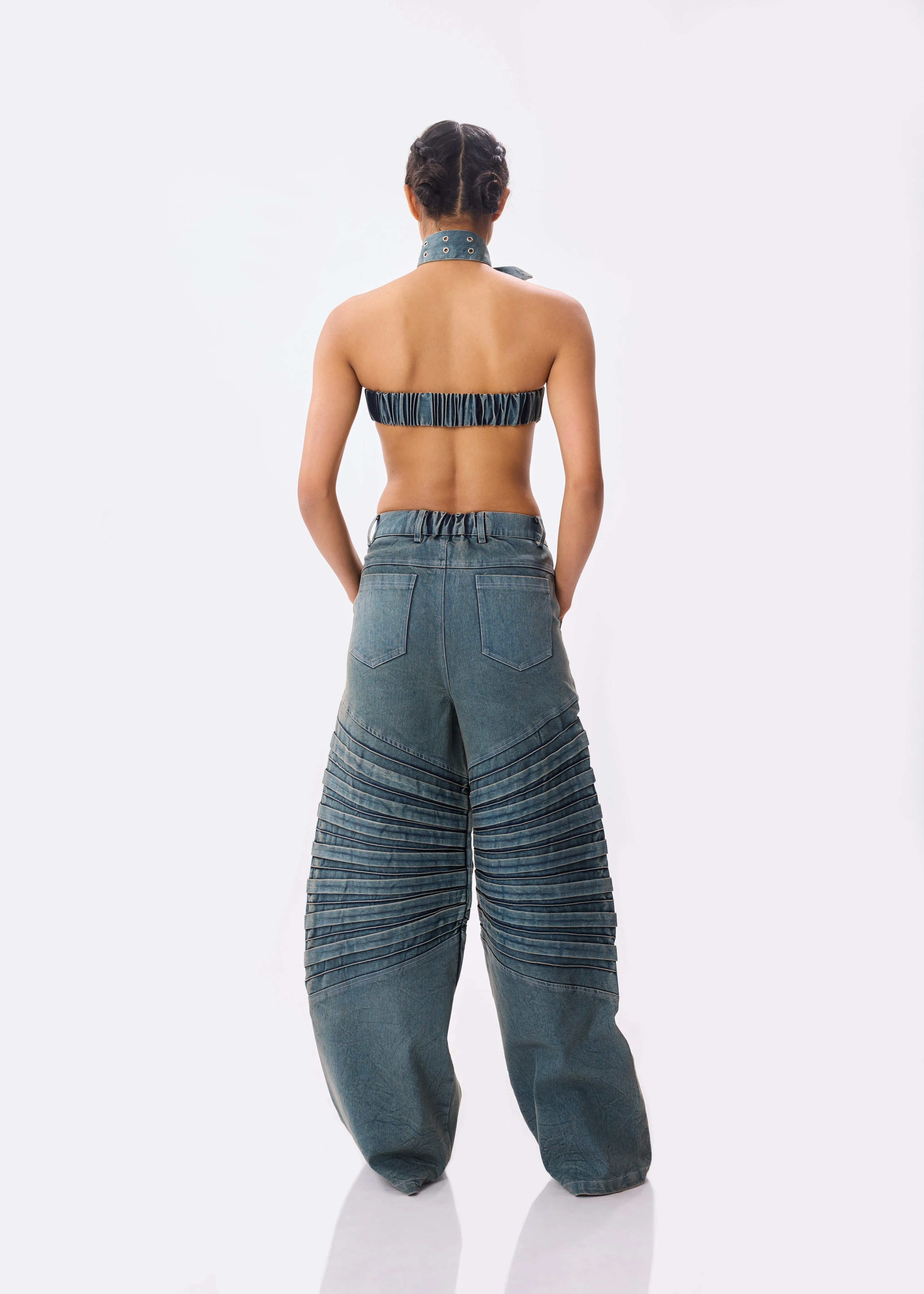 Pleated Tube   Almighty Denim Set