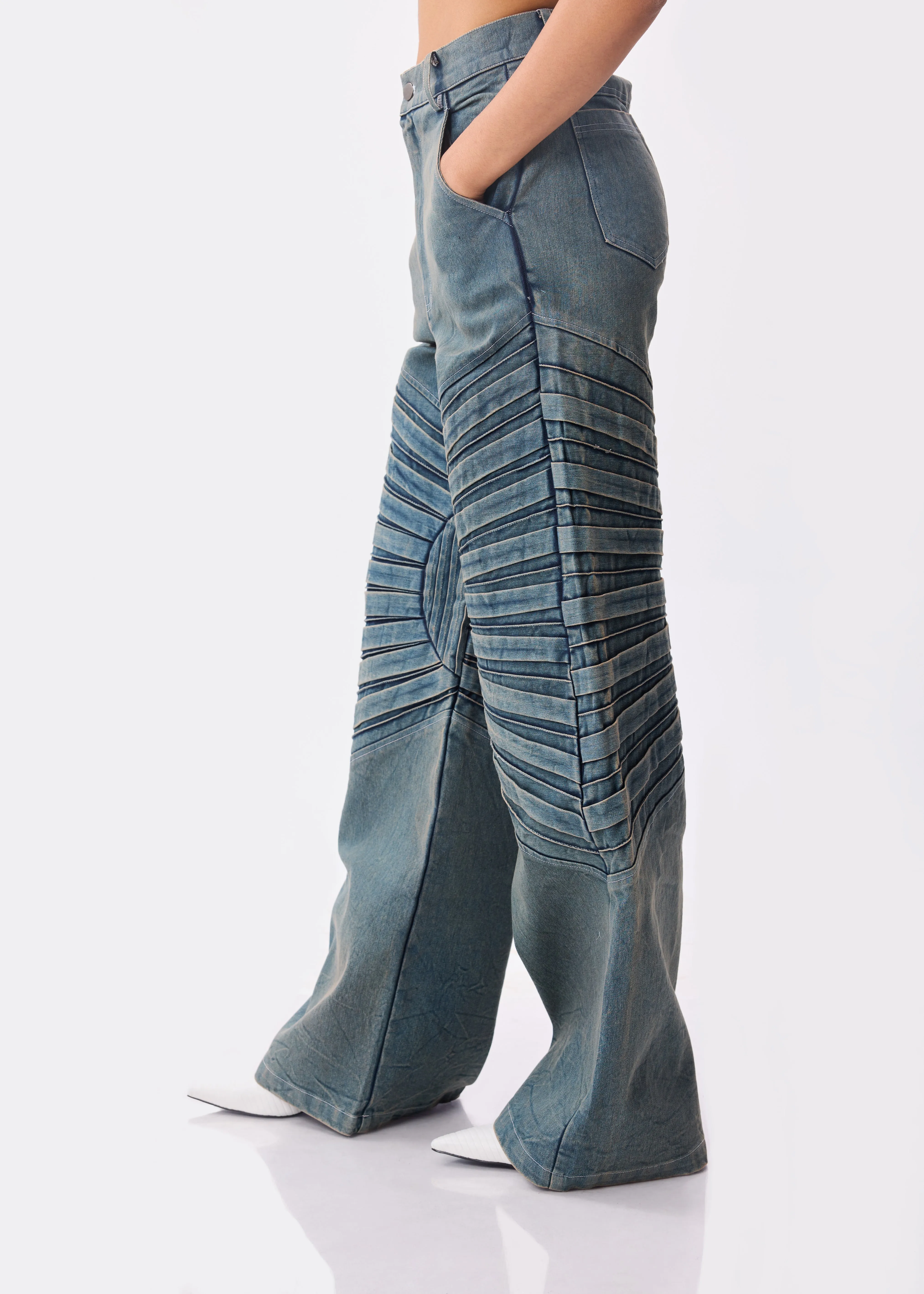 Pleated Tube   Almighty Denim Set