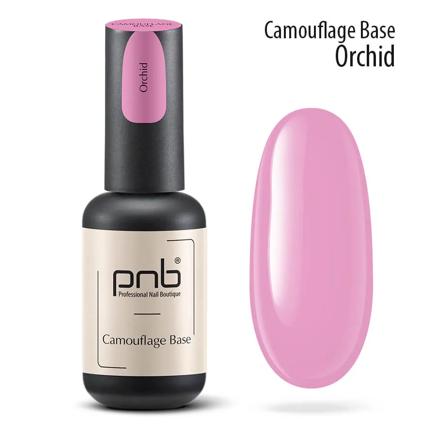 PNB Camouflage base coat Orchid pink gel nail polish 8ml