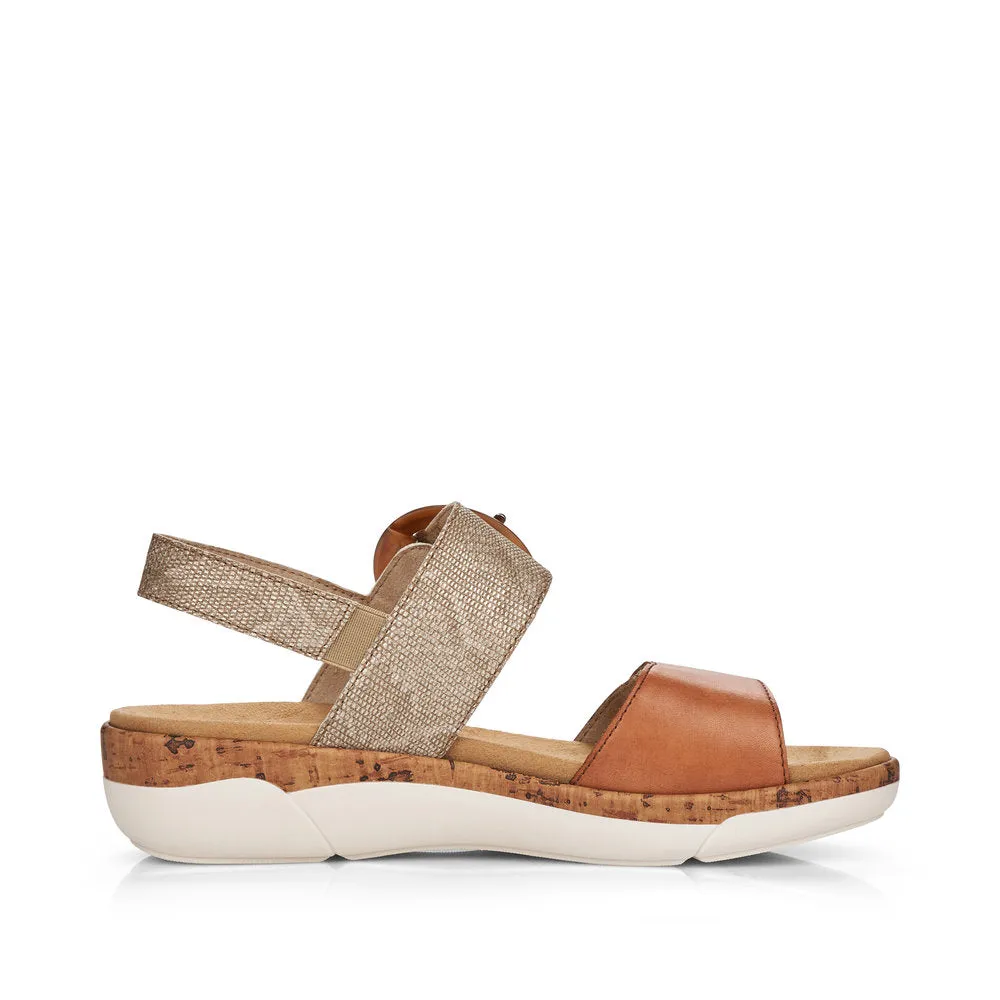 Remonte Ladies 2 Tone Adjustable Sandal