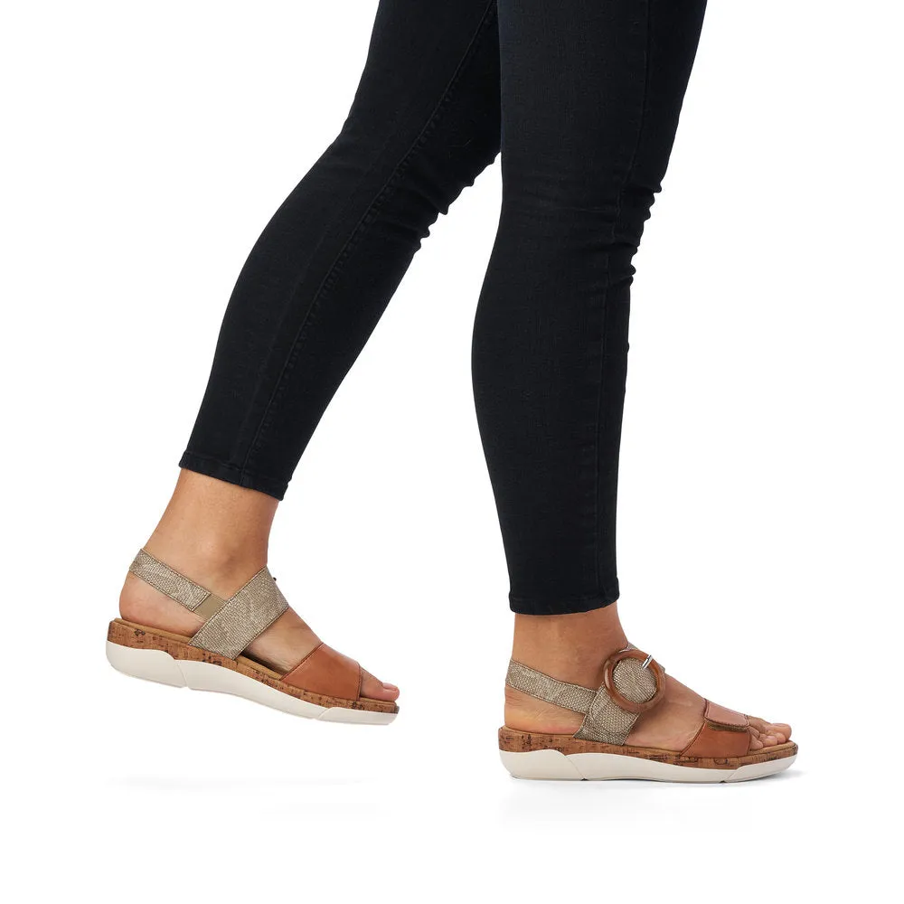 Remonte Ladies 2 Tone Adjustable Sandal
