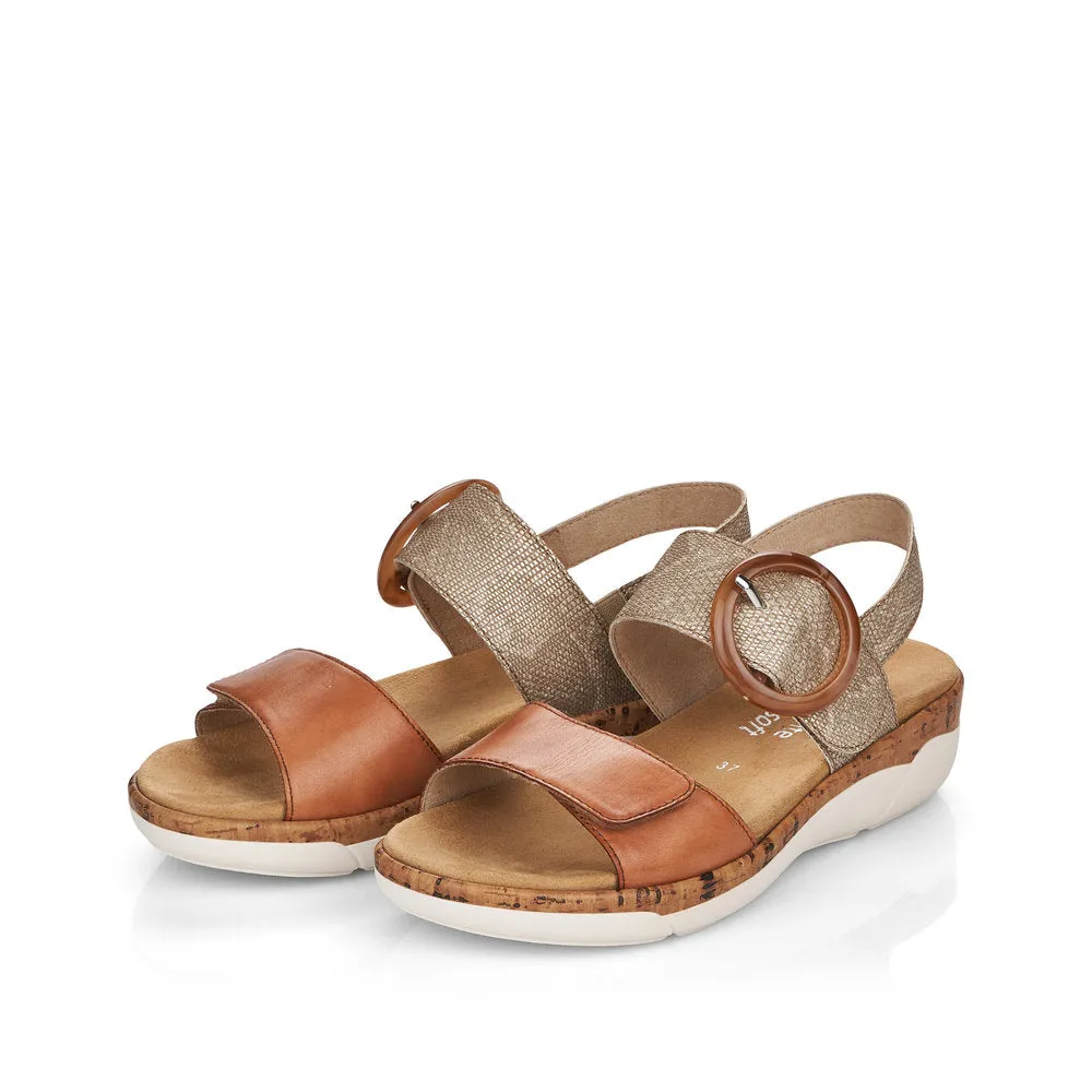 Remonte Ladies 2 Tone Adjustable Sandal
