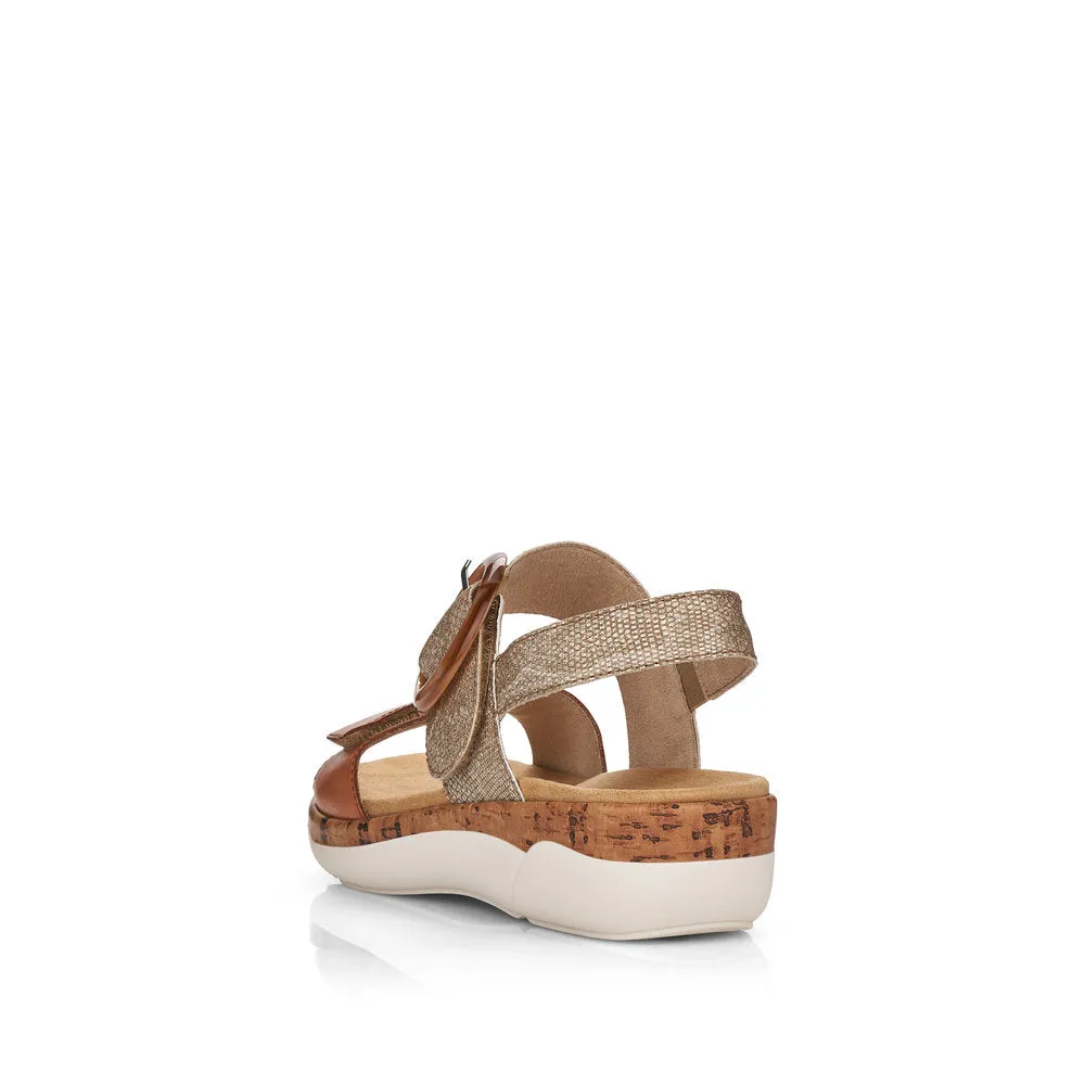 Remonte Ladies 2 Tone Adjustable Sandal
