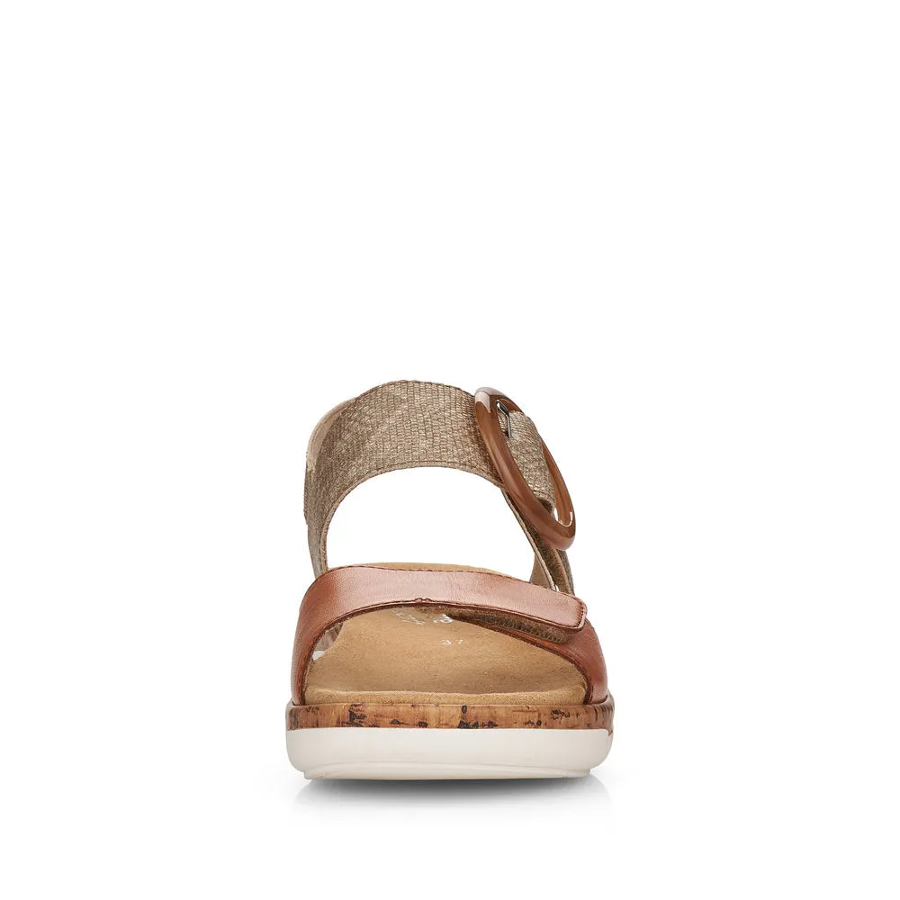 Remonte Ladies 2 Tone Adjustable Sandal