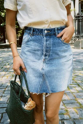 ROLLAS CUTOFF DENIM SKIRT