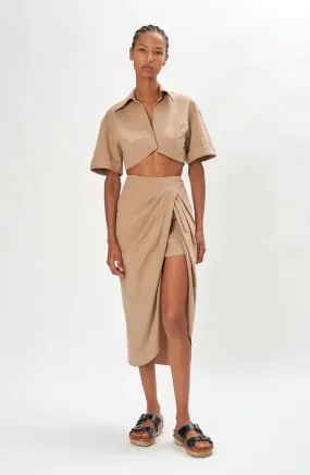 Ronny Kobo Greg Skirt in Sand
