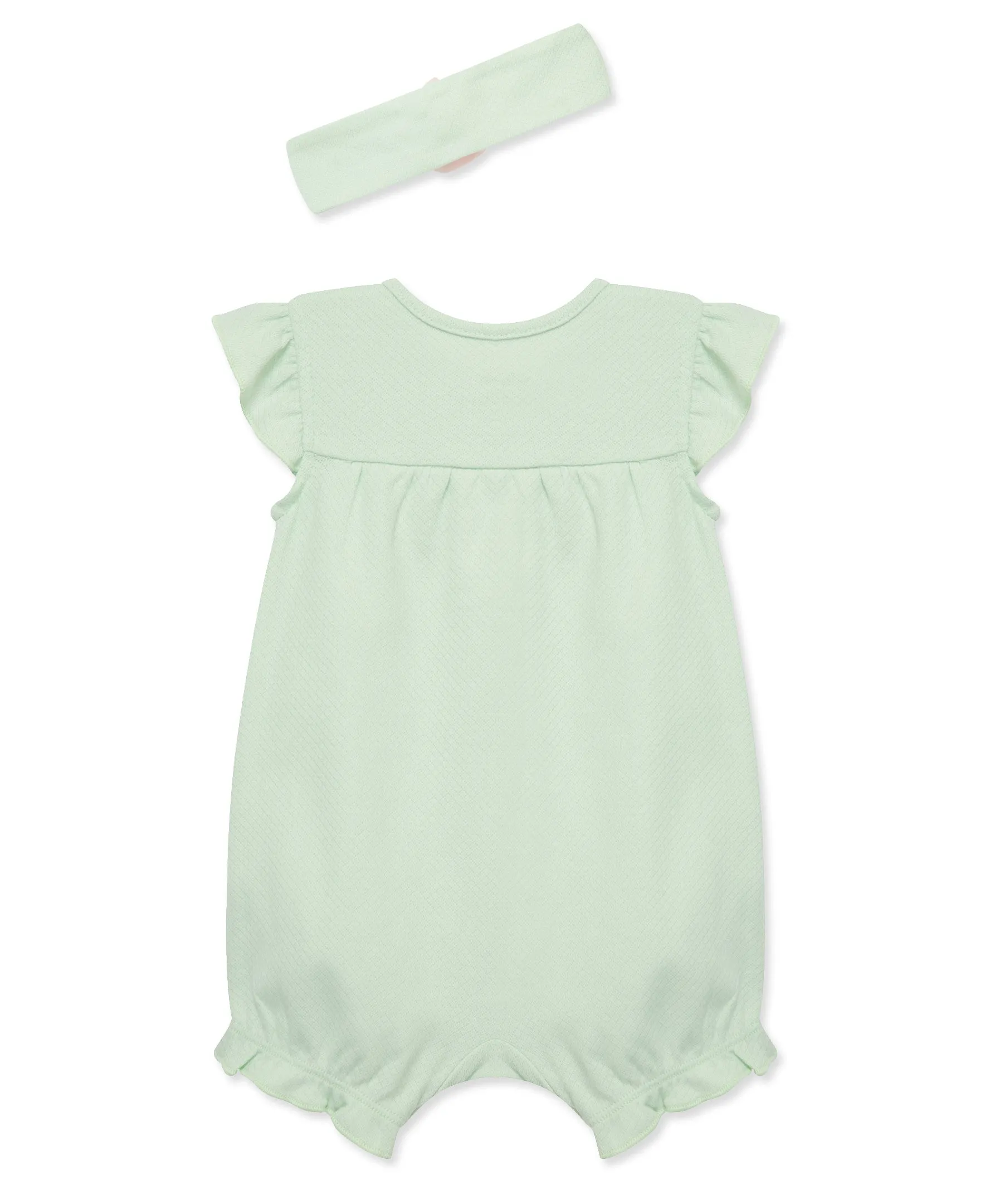 Rosebud Knit Romper & Headband