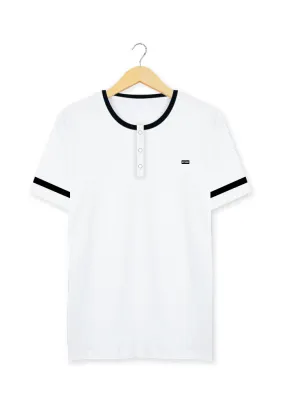Ryusei Tshirt Arakami Button CMB White