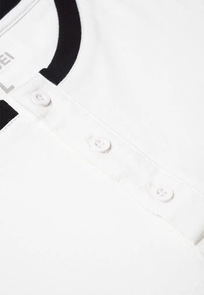 Ryusei Tshirt Arakami Button CMB White