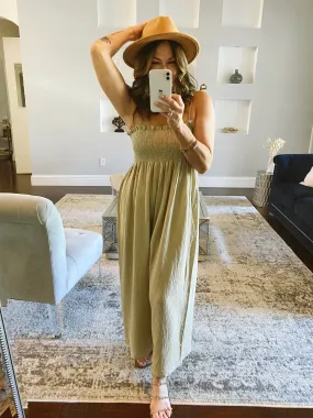 Sage Wide Leg Jumpsuit