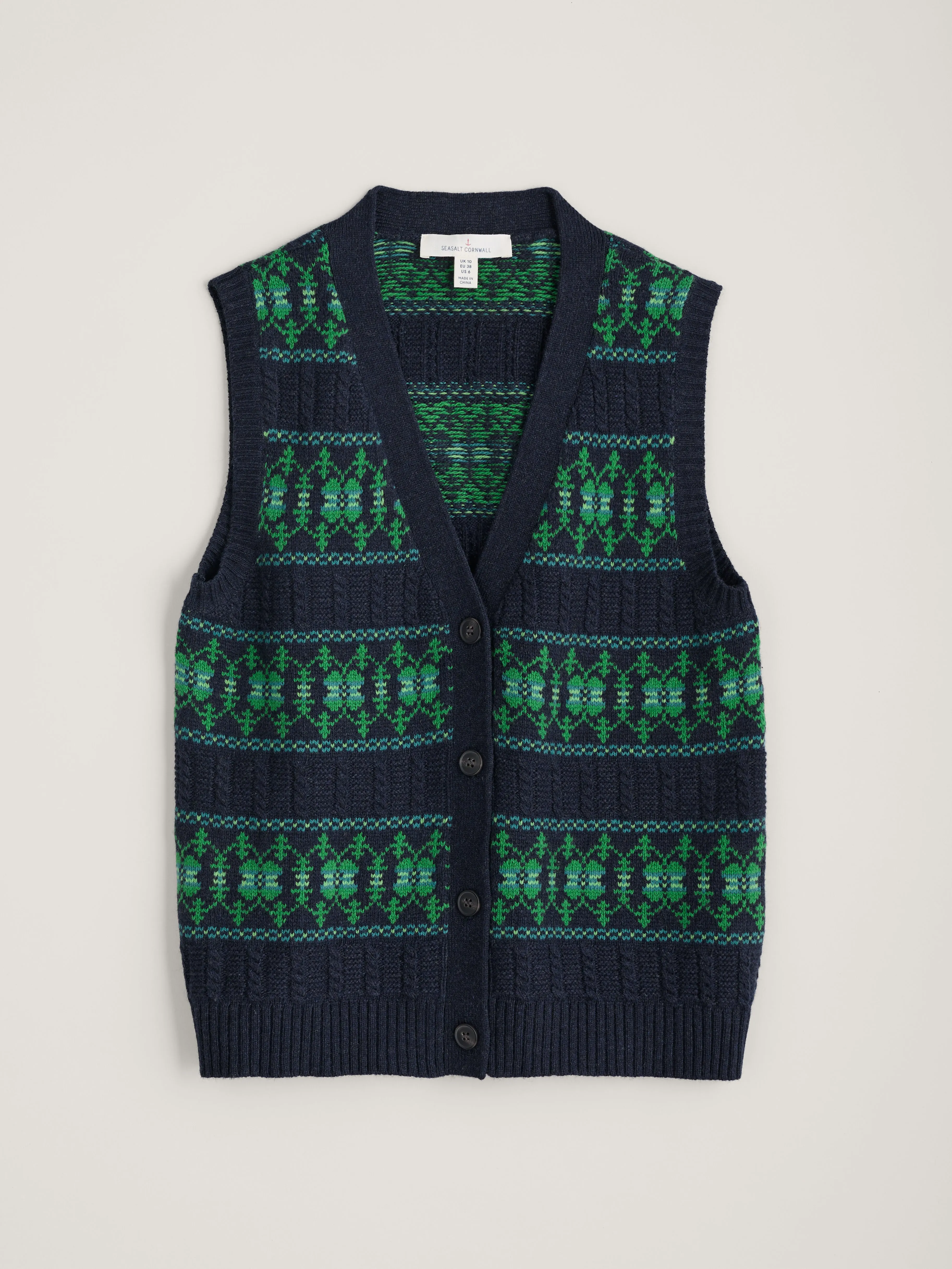 Seasalt Partridge waistcoat Porcelain Martime Hedgerow