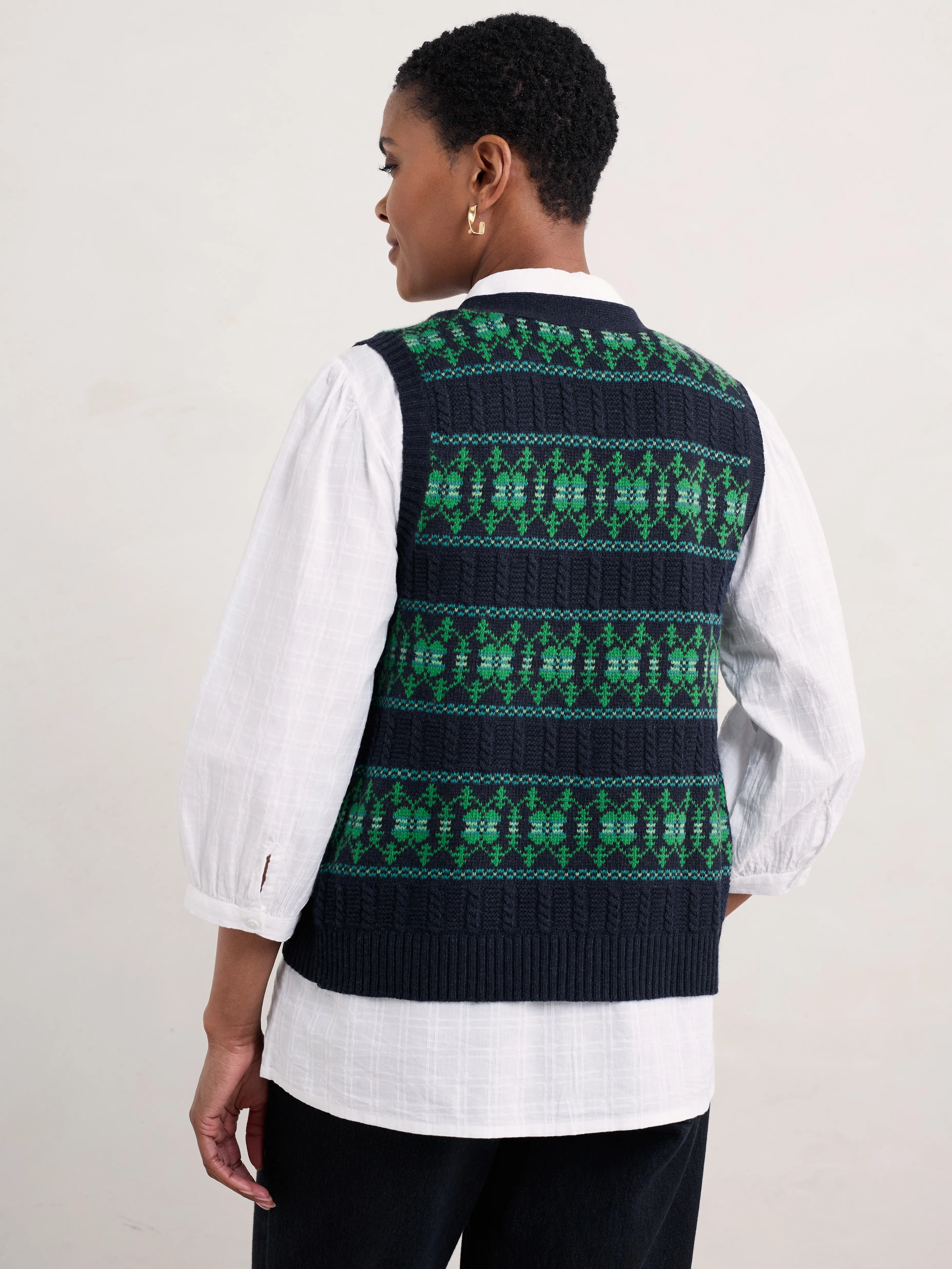 Seasalt Partridge waistcoat Porcelain Martime Hedgerow