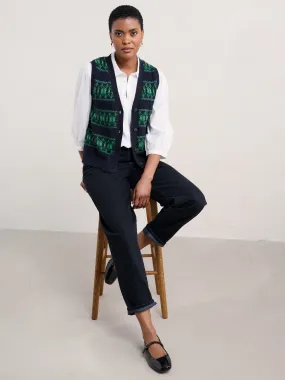 Seasalt Partridge waistcoat Porcelain Martime Hedgerow