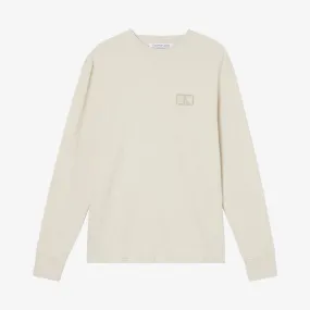 SHRUNKEN BADGE LS WAFFLE TEE