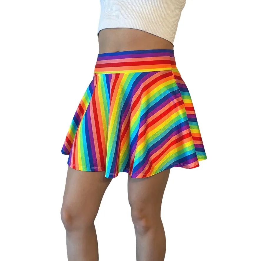 Skater Skirt - Rainbow Stripe