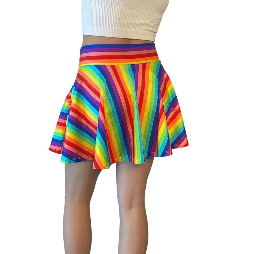 Skater Skirt - Rainbow Stripe