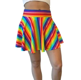 Skater Skirt - Rainbow Stripe