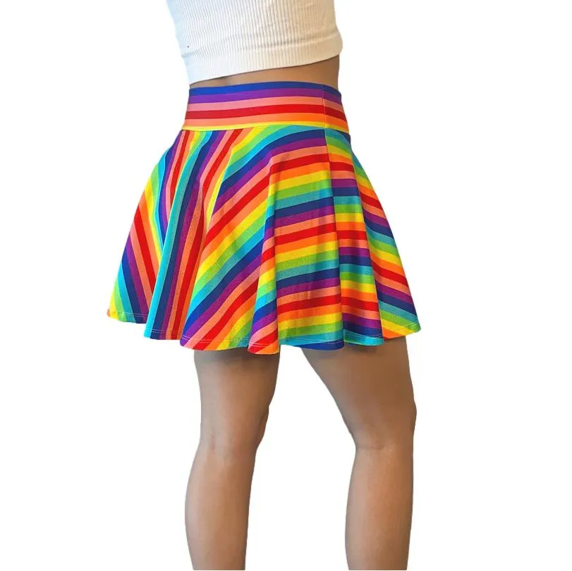 Skater Skirt - Rainbow Stripe