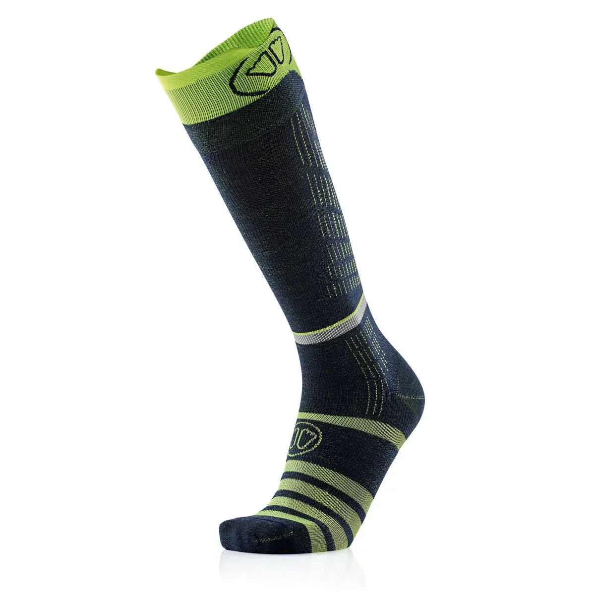 SKI TOURING SOCKS BLACK - YELLOW