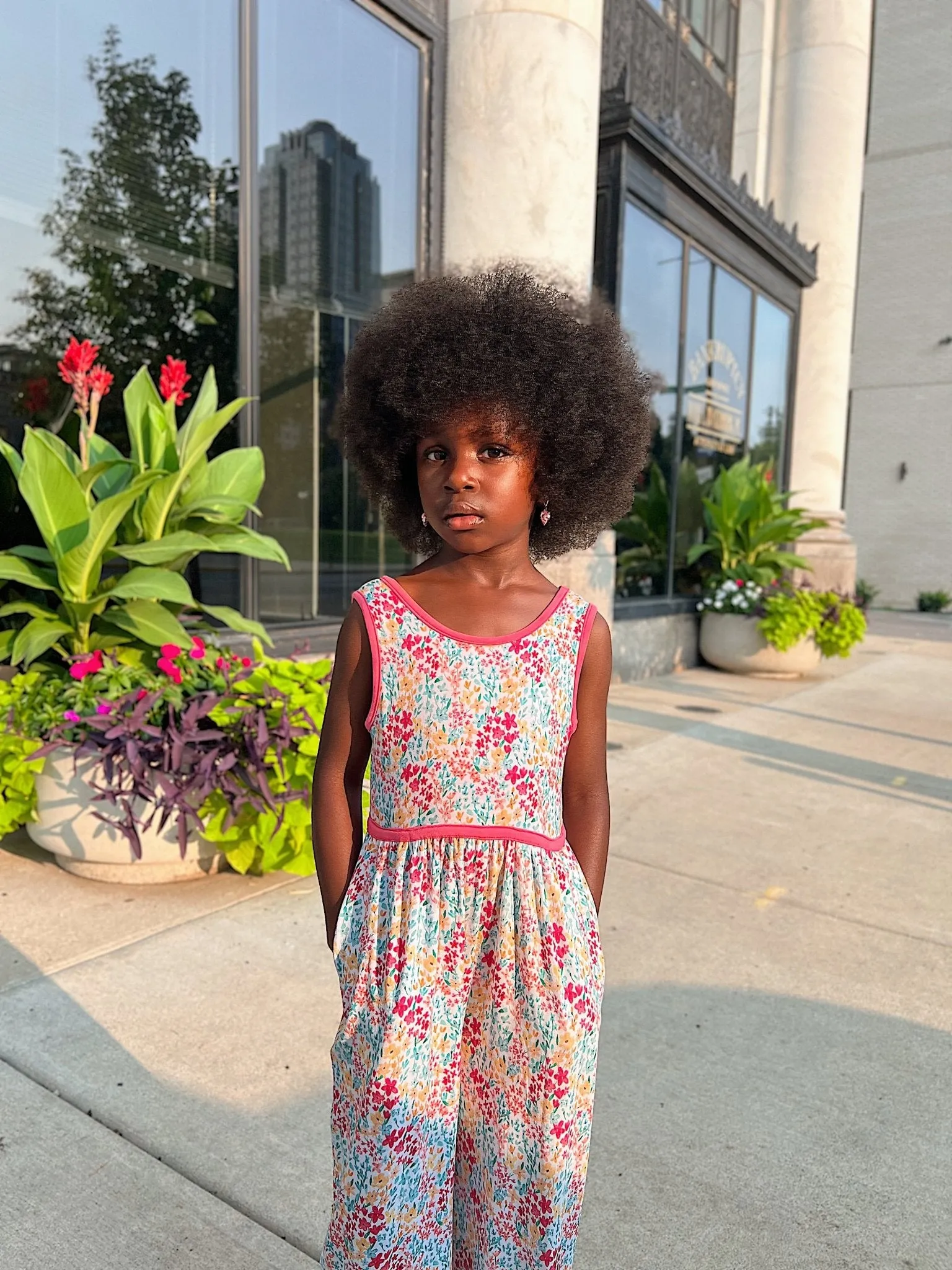 Sleeveless Wide Leg Romper in Verano Floral