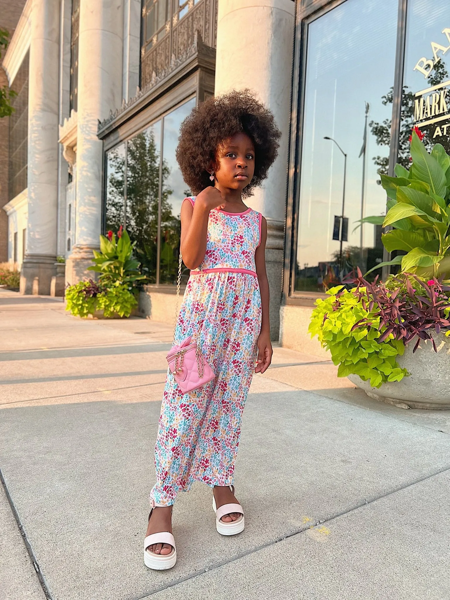 Sleeveless Wide Leg Romper in Verano Floral