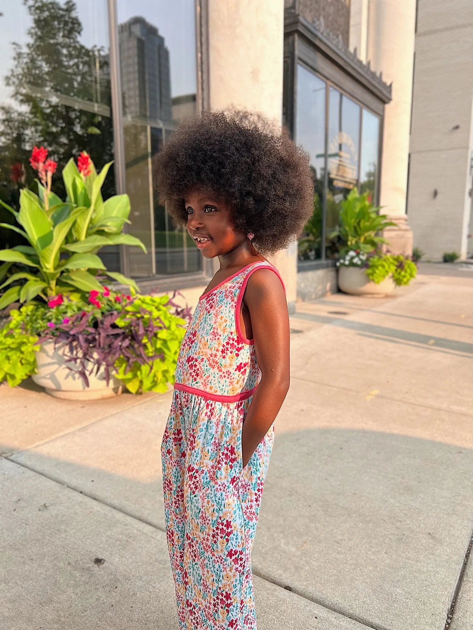 Sleeveless Wide Leg Romper in Verano Floral