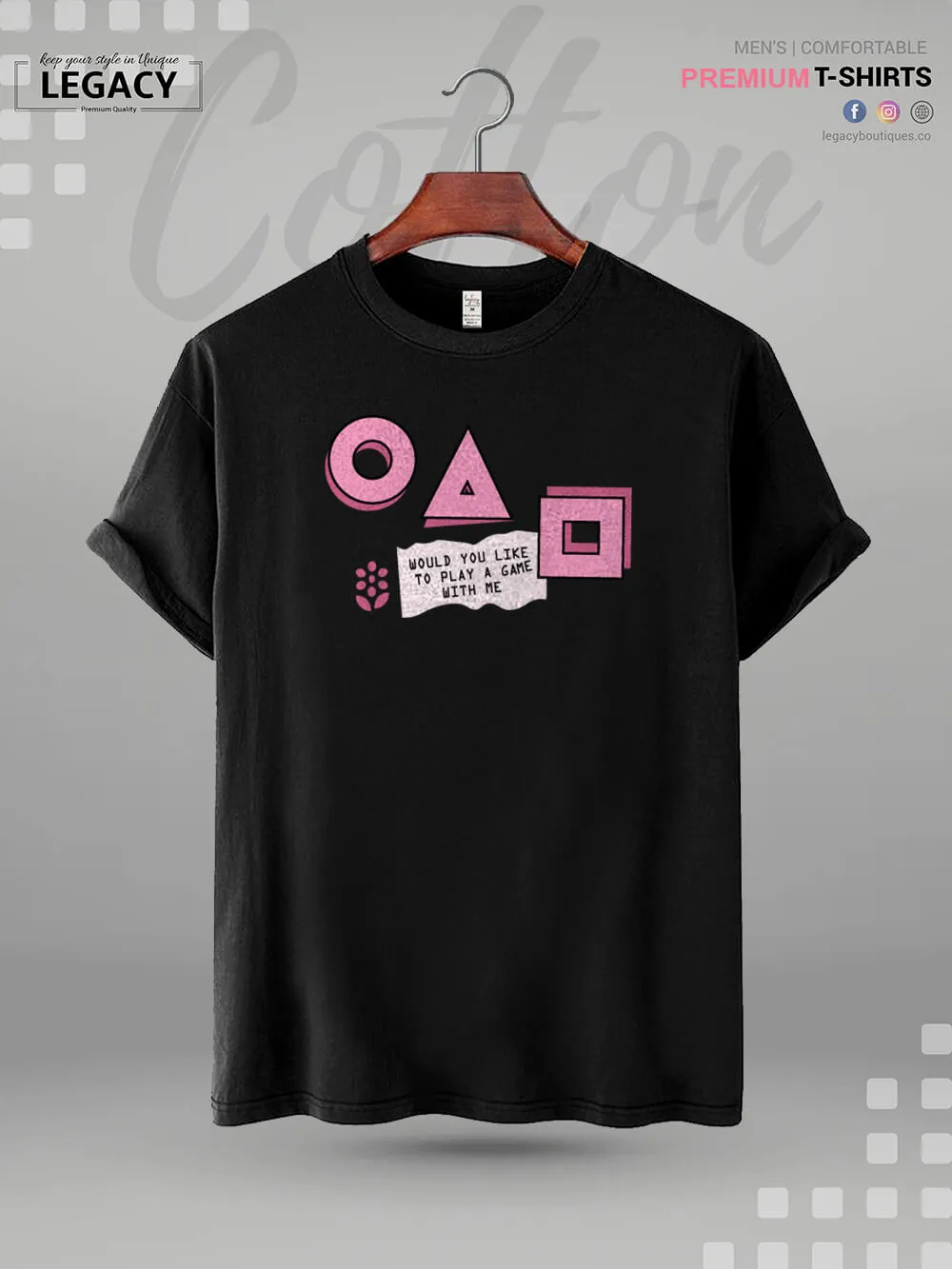 Squid Game Game Icons Premium Quality Men's T-Shirt
