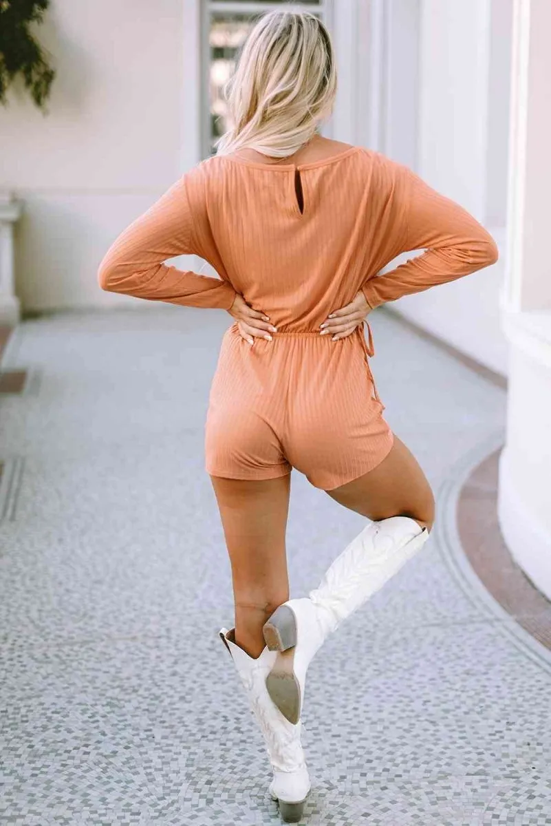 Sunset Glow Long Sleeve Romper