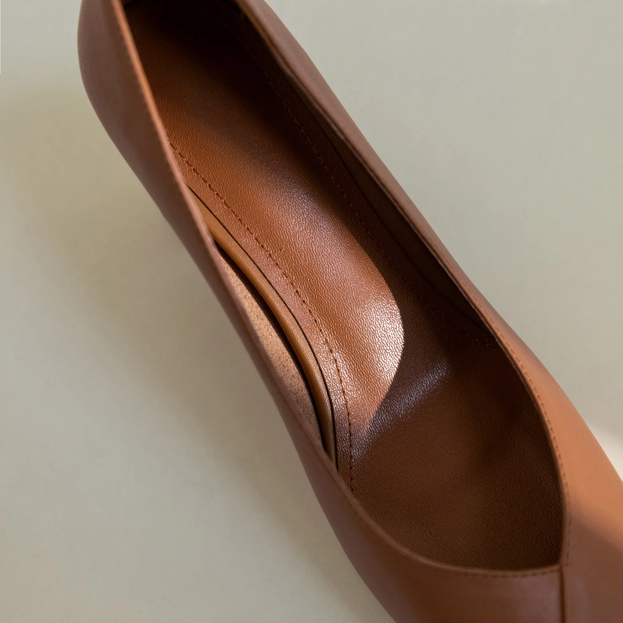 TinaCus Genuine Leather Handmade Women's Square Toe Unique Mid Heel Slip On Comfortable Pumps