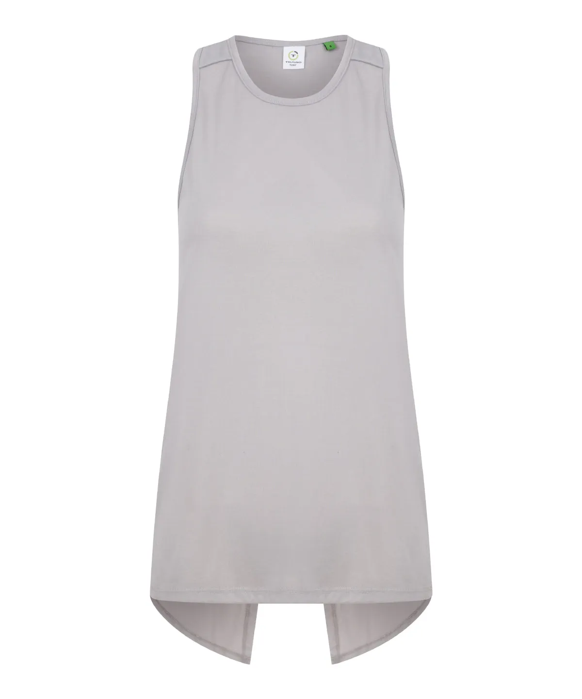 Womens open back vest | Light Grey